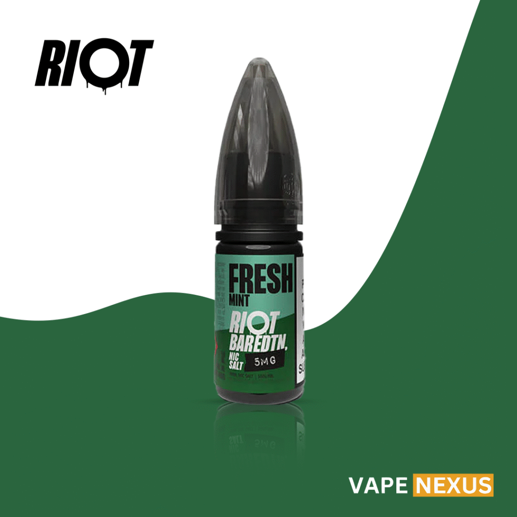 Fresh Mint Nic Salt E-liquid by Riot Squad Bar Edtn