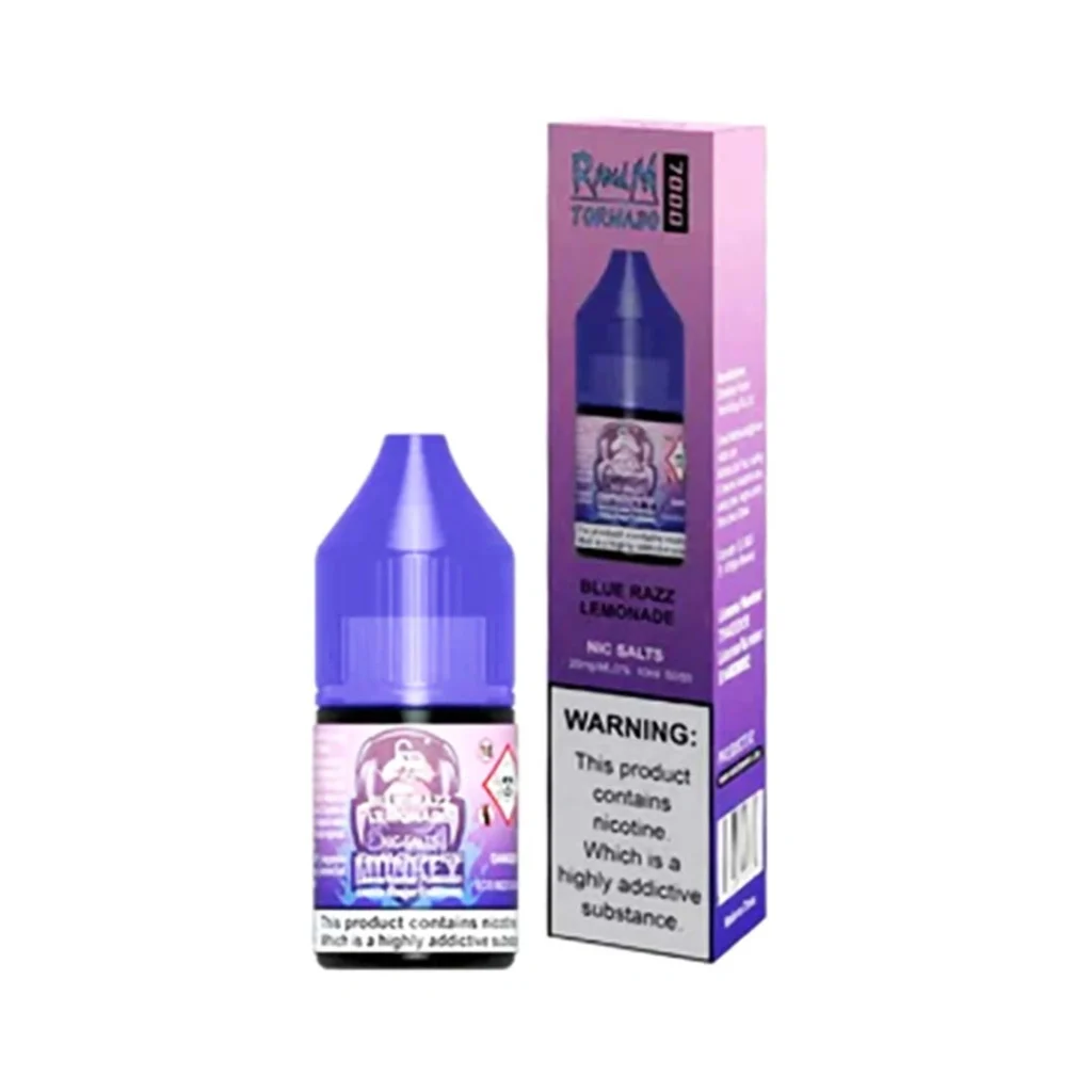 Blue Razz Lemonade by R and M Tornado 7000 nic salt