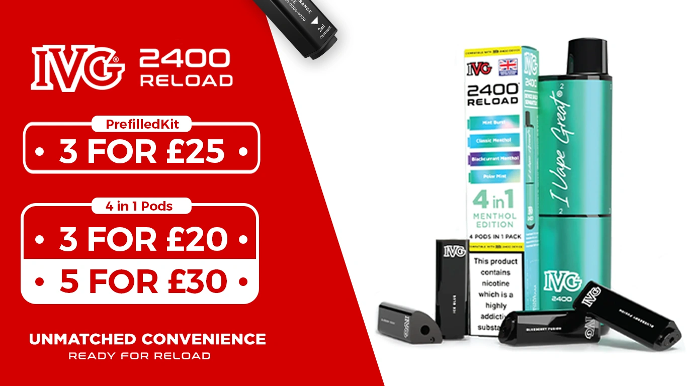 IVG 2400 pod and kit Banner