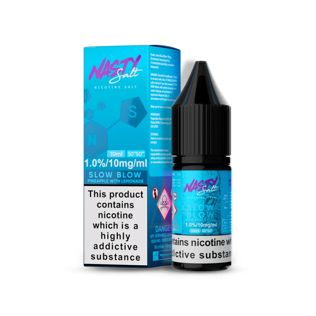 Slow Blow Nic Salt E-Liquid By Nasty Juice Intense