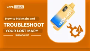 How to Maintain and Troubleshoot Your Lost Mary BM6000 Kit